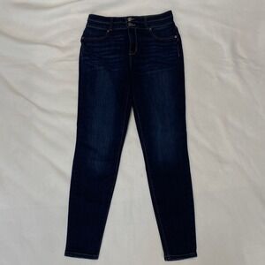 Maurices Womens Super High Rise Dark Wash Skinny Jeans Medium Regular Denim